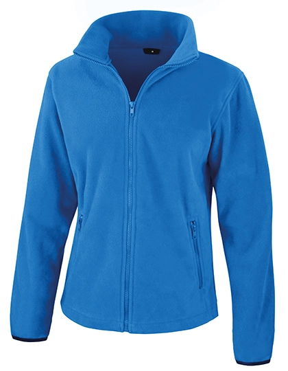 Women´s Fashion Fit Outdoor Fleece Jacket zum Besticken und Bedrucken in der Farbe Electric Blue mit Ihren Logo, Schriftzug oder Motiv.