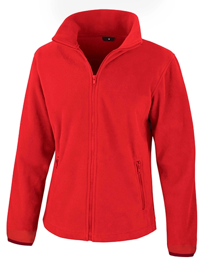 Women´s Fashion Fit Outdoor Fleece Jacket zum Besticken und Bedrucken in der Farbe Flame Red mit Ihren Logo, Schriftzug oder Motiv.