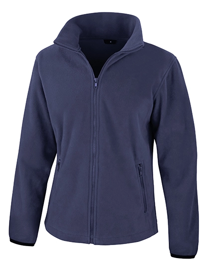Women´s Fashion Fit Outdoor Fleece Jacket zum Besticken und Bedrucken in der Farbe Navy mit Ihren Logo, Schriftzug oder Motiv.