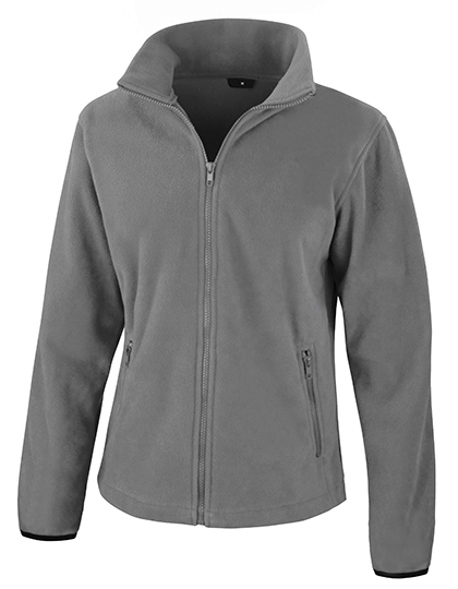 Women´s Fashion Fit Outdoor Fleece Jacket zum Besticken und Bedrucken in der Farbe Pure Grey mit Ihren Logo, Schriftzug oder Motiv.