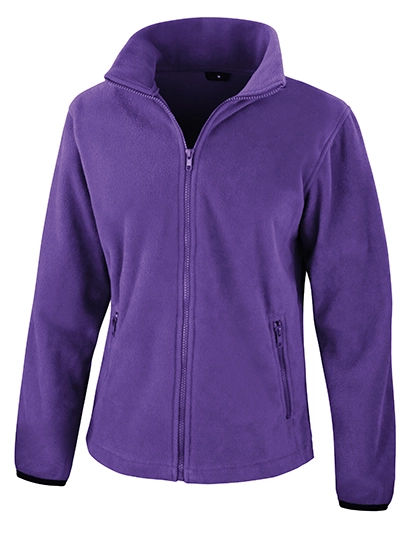 Women´s Fashion Fit Outdoor Fleece Jacket zum Besticken und Bedrucken in der Farbe Purple mit Ihren Logo, Schriftzug oder Motiv.