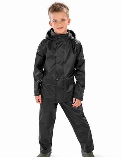 Junior Rain Suit zum Besticken und Bedrucken mit Ihren Logo, Schriftzug oder Motiv.