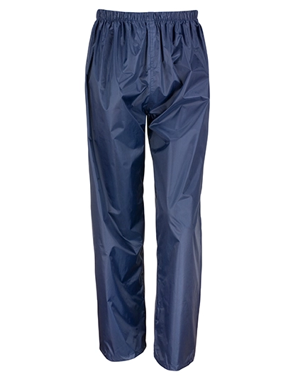 Rain Trousers zum Besticken und Bedrucken in der Farbe Navy mit Ihren Logo, Schriftzug oder Motiv.