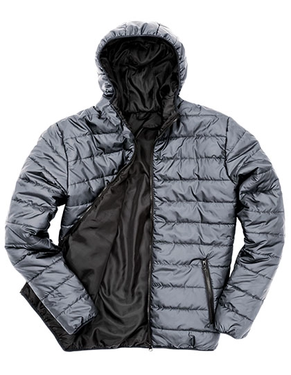 Soft Padded Jacket zum Besticken und Bedrucken in der Farbe Frost Grey-Black mit Ihren Logo, Schriftzug oder Motiv.