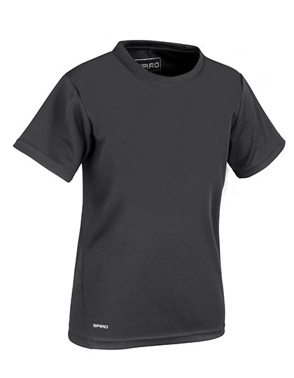 Junior Quick Dry T-Shirt zum Besticken und Bedrucken in der Farbe Black mit Ihren Logo, Schriftzug oder Motiv.