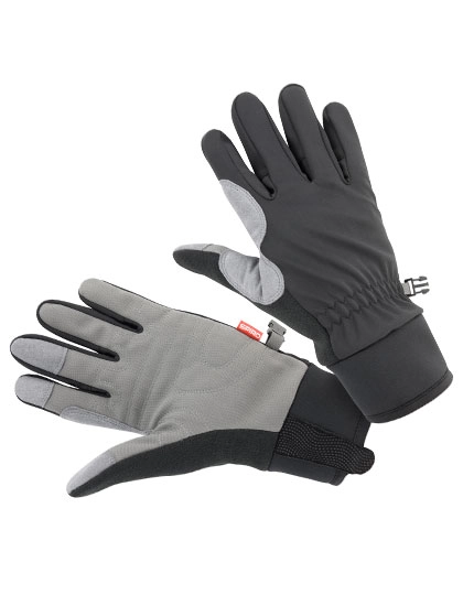 Unisex Bikewear Long Gloves zum Besticken und Bedrucken in der Farbe Black-Grey mit Ihren Logo, Schriftzug oder Motiv.