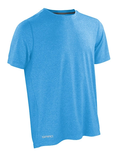 Men´s Fitness Shiny Marl T-Shirt zum Besticken und Bedrucken in der Farbe Ocean Blue-Phantom Grey mit Ihren Logo, Schriftzug oder Motiv.