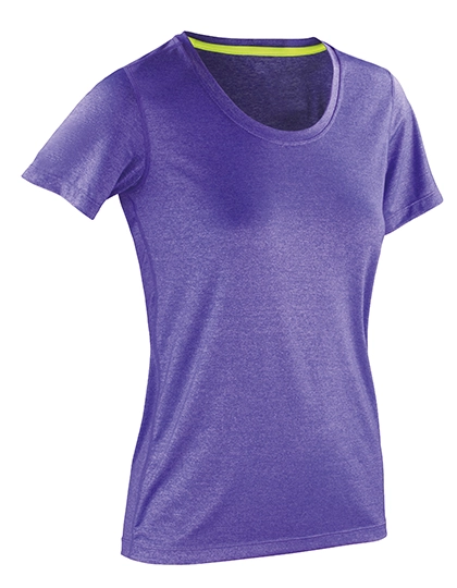 Women´s Fitness Shiny Marl T-Shirt zum Besticken und Bedrucken in der Farbe Lavender-Lime Punch mit Ihren Logo, Schriftzug oder Motiv.