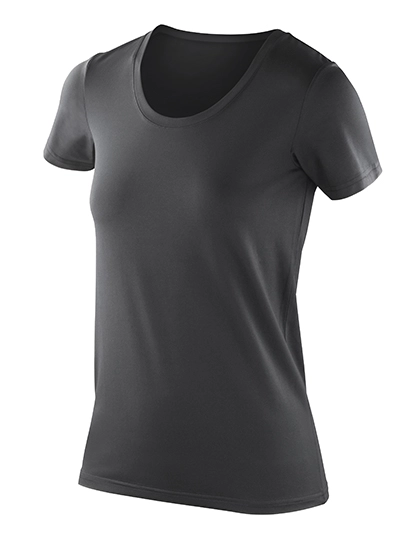 Women´s Impact Softex® T-Shirt zum Besticken und Bedrucken in der Farbe Black mit Ihren Logo, Schriftzug oder Motiv.
