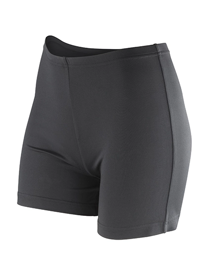 Women´s Impact Softex® Shorts zum Besticken und Bedrucken in der Farbe Black mit Ihren Logo, Schriftzug oder Motiv.