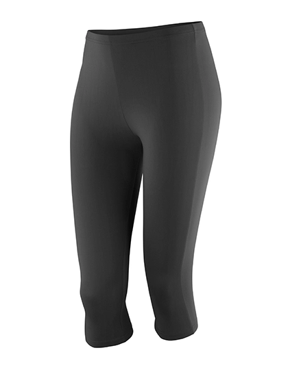 Women´s Impact Softex® Capri Pants zum Besticken und Bedrucken in der Farbe Black mit Ihren Logo, Schriftzug oder Motiv.