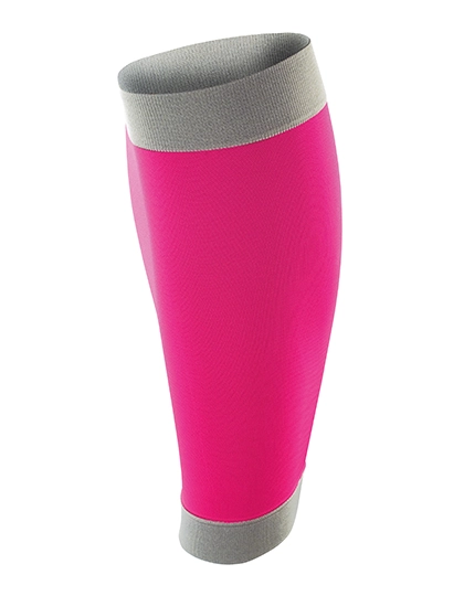 Compression Calf Sleeves (2 per pack) zum Besticken und Bedrucken in der Farbe Pink-Grey mit Ihren Logo, Schriftzug oder Motiv.