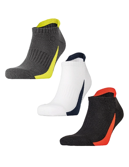 Sneaker Sports Socks (3 Pair Pack) zum Besticken und Bedrucken mit Ihren Logo, Schriftzug oder Motiv.