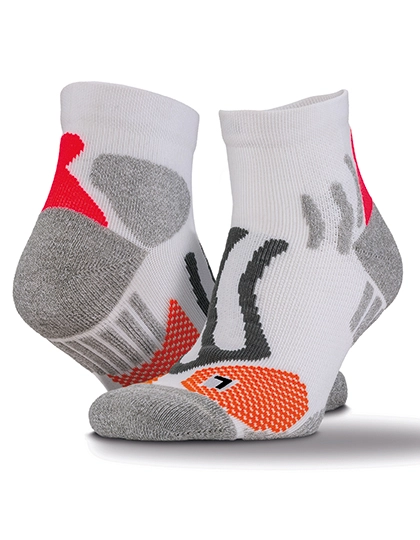 Technical Compression Coolmax Sports Socks zum Besticken und Bedrucken in der Farbe White mit Ihren Logo, Schriftzug oder Motiv.