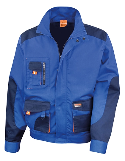 Lite Jacket zum Besticken und Bedrucken in der Farbe Royal-Navy-Orange mit Ihren Logo, Schriftzug oder Motiv.