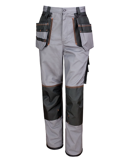 X-Over Holster Trouser With Cordura® zum Besticken und Bedrucken in der Farbe Grey-Black mit Ihren Logo, Schriftzug oder Motiv.