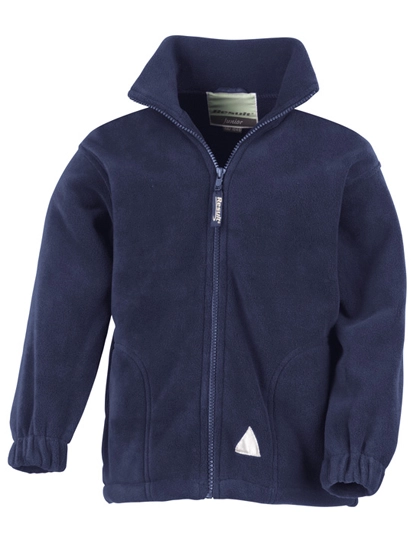 Junior Polartherm™ Jacket zum Besticken und Bedrucken in der Farbe Navy mit Ihren Logo, Schriftzug oder Motiv.
