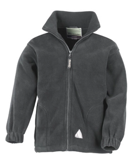 Youth Polartherm™ Jacket zum Besticken und Bedrucken in der Farbe Oxford Grey mit Ihren Logo, Schriftzug oder Motiv.