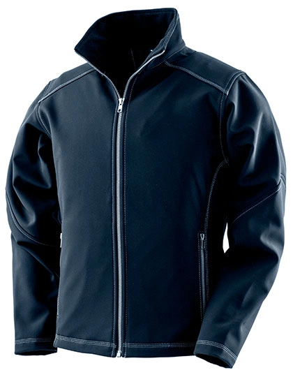 Women´s Treble Stitch Softshell Jacket zum Besticken und Bedrucken in der Farbe Navy mit Ihren Logo, Schriftzug oder Motiv.
