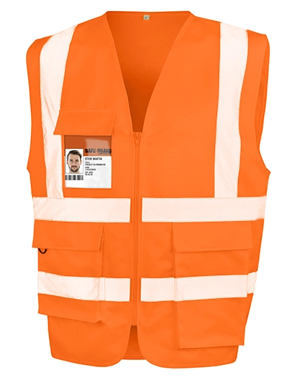 Heavy Duty Polycotton Security Vest zum Besticken und Bedrucken mit Ihren Logo, Schriftzug oder Motiv.