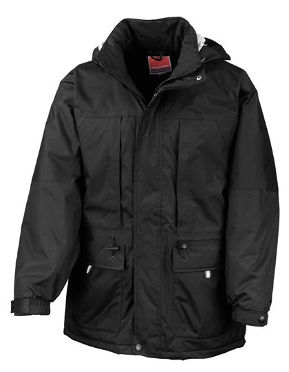 Multi-Function Winter Jacket zum Besticken und Bedrucken in der Farbe Black-Black mit Ihren Logo, Schriftzug oder Motiv.