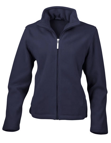 Women´s Micro Fleece Jacket zum Besticken und Bedrucken in der Farbe Navy mit Ihren Logo, Schriftzug oder Motiv.