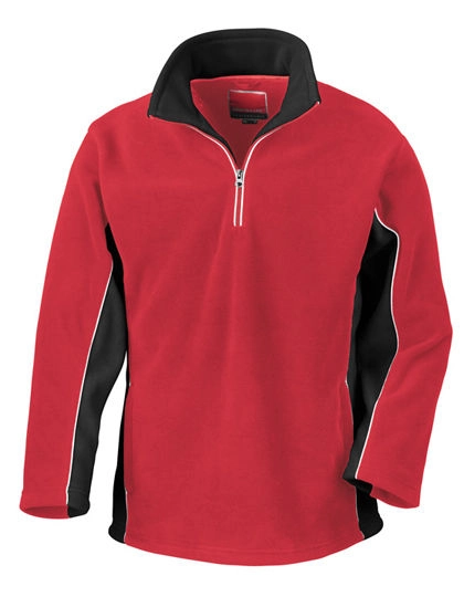 Tech3™ Thermal Fleece Top zum Besticken und Bedrucken in der Farbe Red-Black mit Ihren Logo, Schriftzug oder Motiv.