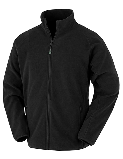 Recycled Fleece Polarthermic Jacket zum Besticken und Bedrucken in der Farbe Black mit Ihren Logo, Schriftzug oder Motiv.