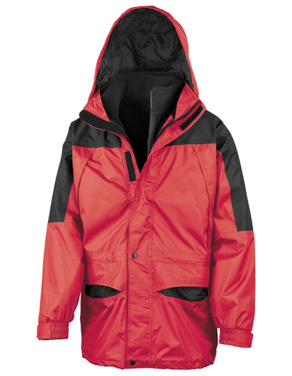 Alaska 3-in-1 Jacket zum Besticken und Bedrucken in der Farbe Red-Black mit Ihren Logo, Schriftzug oder Motiv.