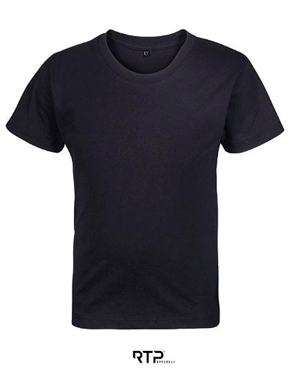 Kids´ Tempo T-Shirt 145 gsm (Pack of 10) zum Besticken und Bedrucken in der Farbe Deep Black mit Ihren Logo, Schriftzug oder Motiv.