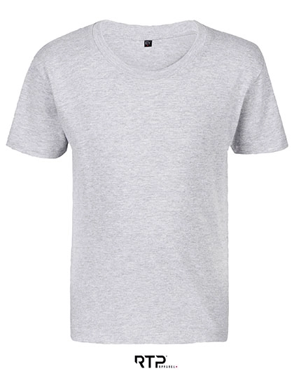 Kids´ Tempo T-Shirt 185 gsm (Pack of 10) zum Besticken und Bedrucken in der Farbe Grey Melange mit Ihren Logo, Schriftzug oder Motiv.