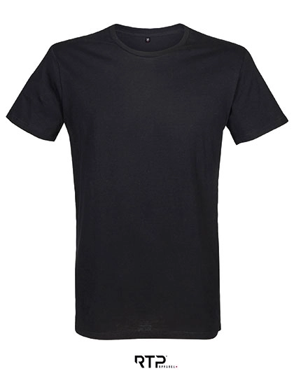 Men´s Cosmic T-Shirt 155 gsm (Pack of 5) zum Besticken und Bedrucken in der Farbe Deep Black mit Ihren Logo, Schriftzug oder Motiv.