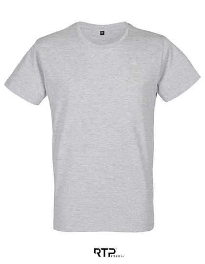 Men´s Cosmic T-Shirt 155 gsm (Pack of 5) zum Besticken und Bedrucken in der Farbe Grey Melange mit Ihren Logo, Schriftzug oder Motiv.