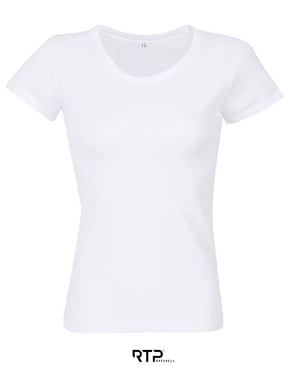 Women´s Cosmic T-Shirt 155 gsm (Pack of 5) zum Besticken und Bedrucken in der Farbe White mit Ihren Logo, Schriftzug oder Motiv.