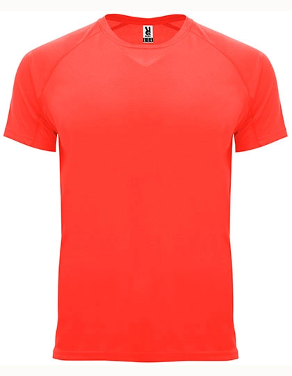 Men´s Bahrain T-Shirt zum Besticken und Bedrucken in der Farbe Fluor Coral 234 mit Ihren Logo, Schriftzug oder Motiv.