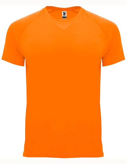 Men´s Bahrain T-Shirt zum Besticken und Bedrucken in der Farbe Fluor Orange 223 mit Ihren Logo, Schriftzug oder Motiv.