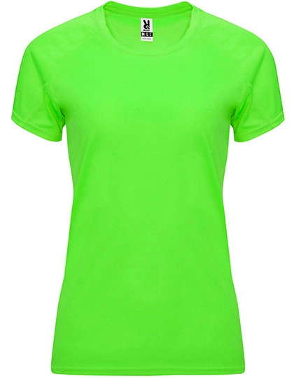 Women´s Bahrain T-Shirt zum Besticken und Bedrucken in der Farbe Fluor Green 222 mit Ihren Logo, Schriftzug oder Motiv.