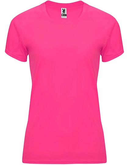 Women´s Bahrain T-Shirt zum Besticken und Bedrucken in der Farbe Fluor Pink 228 mit Ihren Logo, Schriftzug oder Motiv.