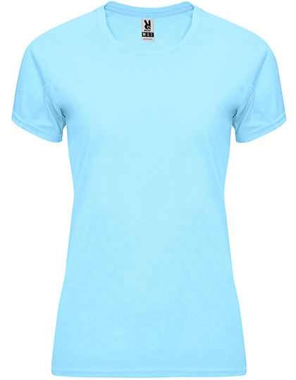 Women´s Bahrain T-Shirt zum Besticken und Bedrucken in der Farbe Sky Blue 10 mit Ihren Logo, Schriftzug oder Motiv.