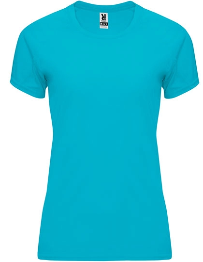 Women´s Bahrain T-Shirt zum Besticken und Bedrucken in der Farbe Turquoise 12 mit Ihren Logo, Schriftzug oder Motiv.