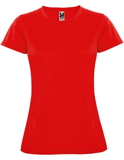 Women´s Montecarlo T-Shirt zum Besticken und Bedrucken in der Farbe Red 60 mit Ihren Logo, Schriftzug oder Motiv.
