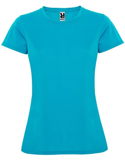 Women´s Montecarlo T-Shirt zum Besticken und Bedrucken in der Farbe Turquoise 12 mit Ihren Logo, Schriftzug oder Motiv.