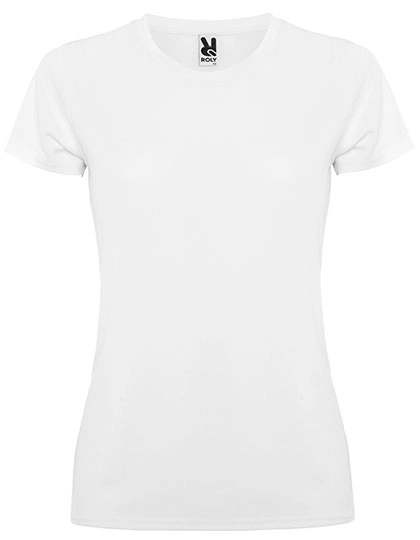 Women´s Montecarlo T-Shirt zum Besticken und Bedrucken in der Farbe White 01 mit Ihren Logo, Schriftzug oder Motiv.