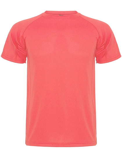 Men´s Montecarlo T-Shirt zum Besticken und Bedrucken in der Farbe Fluor Coral 234 mit Ihren Logo, Schriftzug oder Motiv.