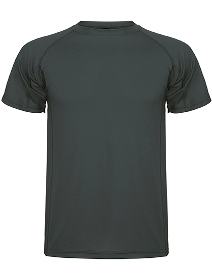 Kids´ Montecarlo T-Shirt zum Besticken und Bedrucken in der Farbe Dark Lead 46 mit Ihren Logo, Schriftzug oder Motiv.