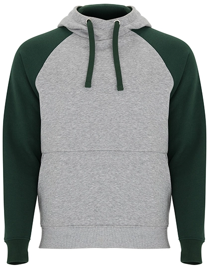 Badet Hooded Sweatshirt zum Besticken und Bedrucken in der Farbe Heather Grey 58-Bottle Green 56 mit Ihren Logo, Schriftzug oder Motiv.