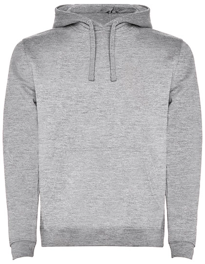 Men´s Urban Hooded Sweatshirt zum Besticken und Bedrucken in der Farbe Heather Grey 58 mit Ihren Logo, Schriftzug oder Motiv.