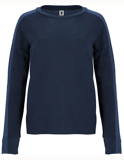 Etna Sweatshirt zum Besticken und Bedrucken in der Farbe Navy Blue 55-Heather Navy Blue 247 mit Ihren Logo, Schriftzug oder Motiv.