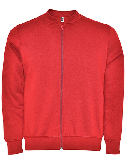 Elbrus Sweat-Jacket zum Besticken und Bedrucken in der Farbe Red 60 mit Ihren Logo, Schriftzug oder Motiv.