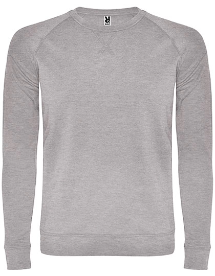 Men´s Annapurna Sweatshirt zum Besticken und Bedrucken in der Farbe Heather Grey 58 mit Ihren Logo, Schriftzug oder Motiv.